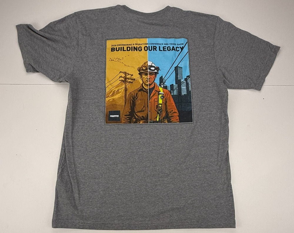 Ariat Rebar Mens Large Gray Pocket T Shirt NWPPA 2026 Workwear Graphic Tee